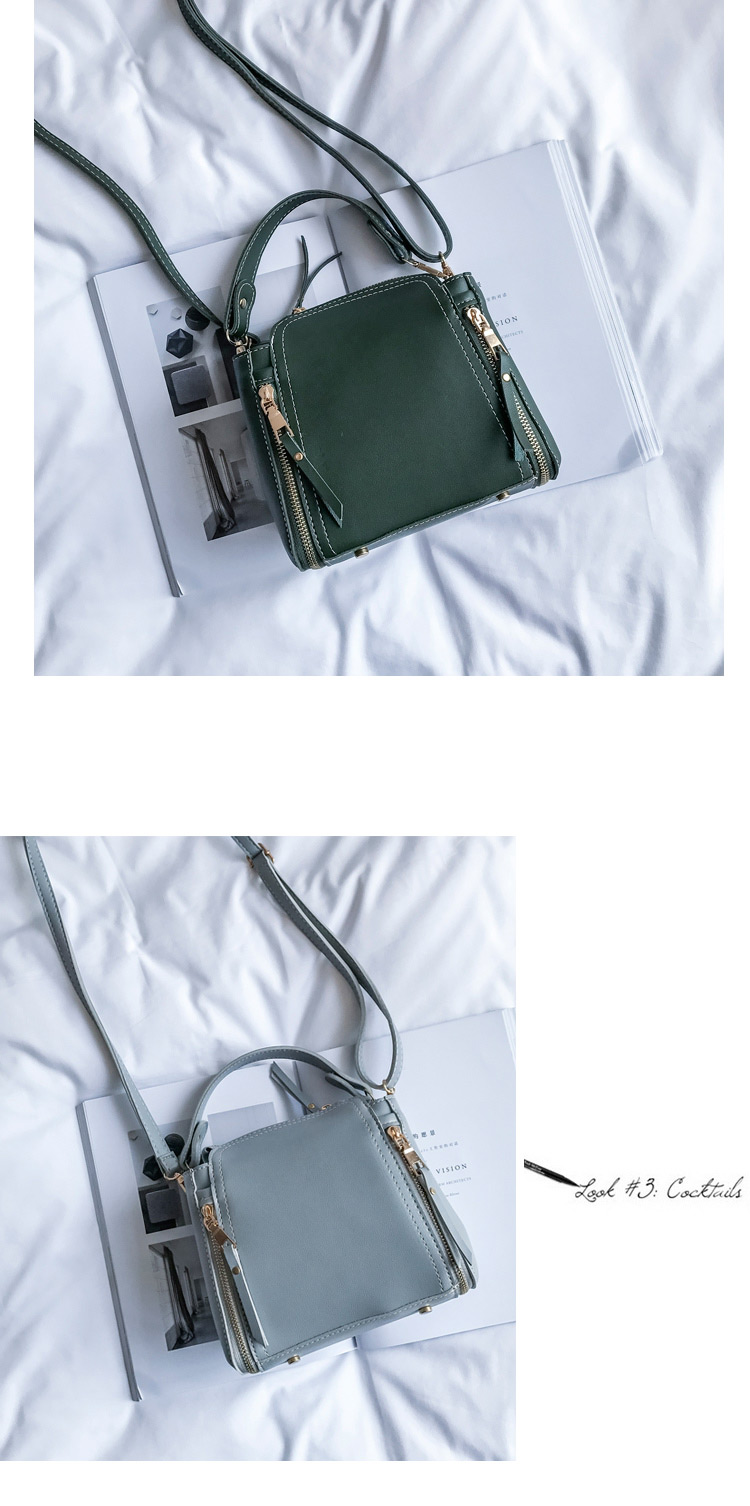 Elegant Green Pure Color Decorated Tassel Handbag,Handbags