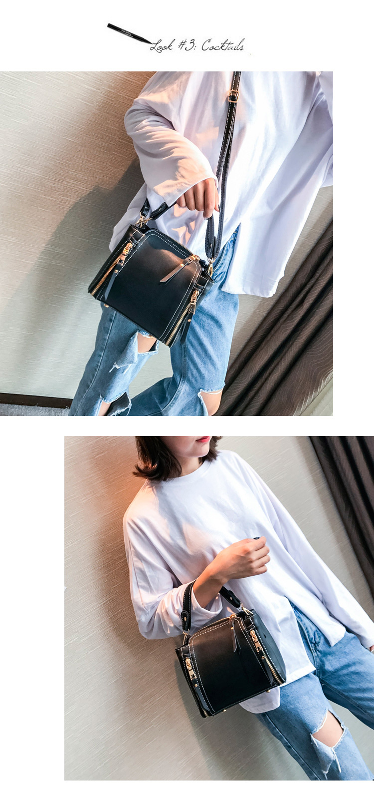 Elegant Gray Pure Color Decorated Tassel Handbag,Handbags