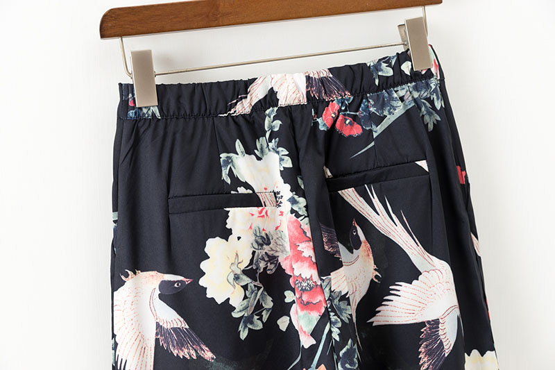 Fashion Multi-color Bird Shape Decorated Pants,Pants