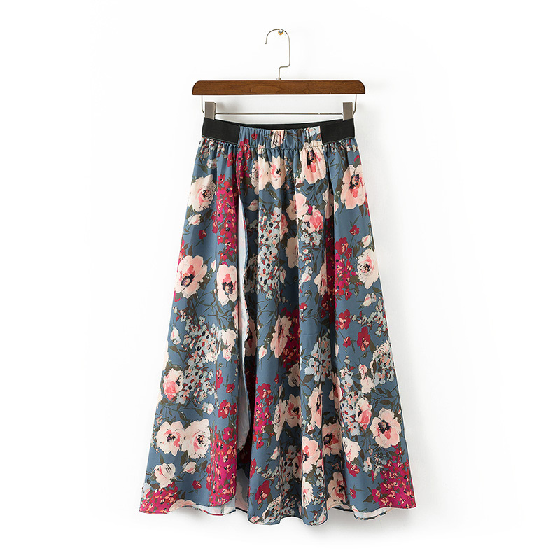 Fashion Multi-color Flower Shape Decorated Dress,Skirts