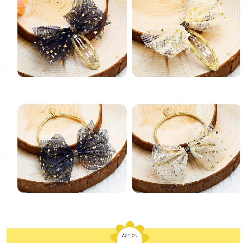 Sweet Navy Bowknot Shape Decorated Hairpin,Kids Accessories