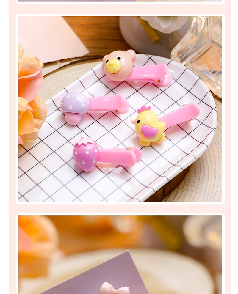 Lovely Pink Rabbit Shape Decorated Hairpin,Kids Accessories