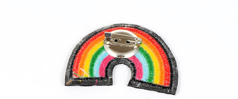 Fashion Multi-color Rainbow Shape Decorated Simple Brooch,Korean Brooches