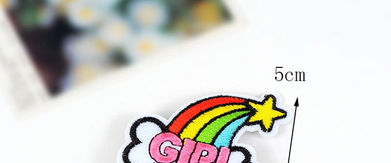 Fashion Multi-color Embroidery Letters Girl Decorated Brooch,Korean Brooches