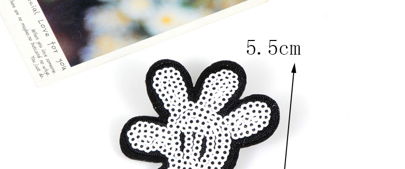 Fashion White+black Palm Shape Decorated Simple Brooch,Korean Brooches
