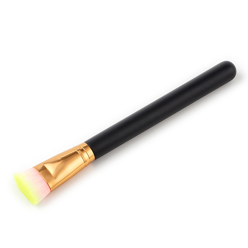 Trendy Pink+yellow Color Matching Decorated Makeup Brush(1pc),Beauty tools