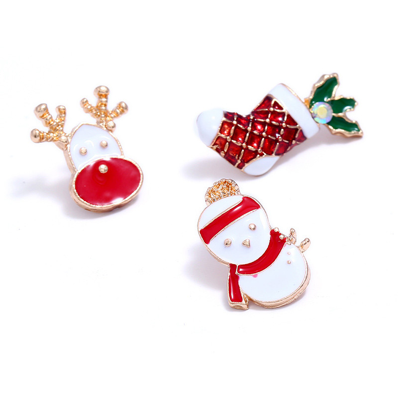 Fashion Red+white Snowman&socks Decorated Simple Brooch,Korean Brooches