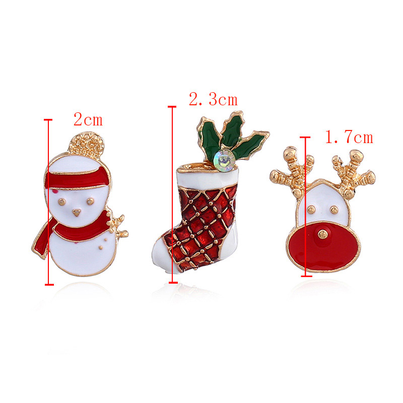 Fashion Red+white Snowman&socks Decorated Simple Brooch,Korean Brooches