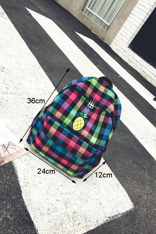 Fashion Muilt-color Pineapple Shape Decorated Backpack,Backpack