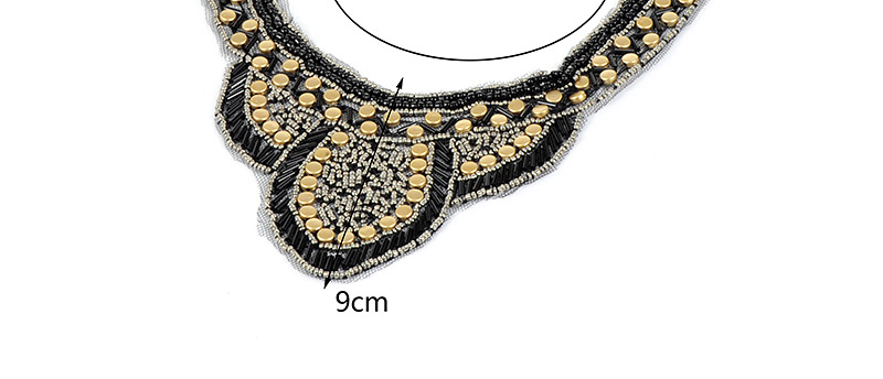 Fashion Black Rivet Decorated Necklace,Thin Scaves