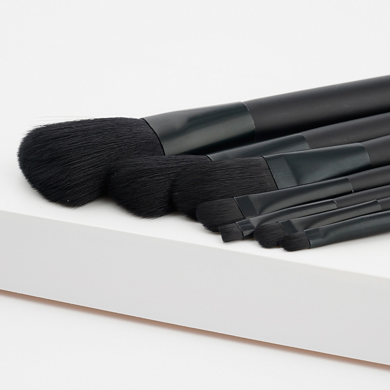 Fashion Black Pure Color Decorated Makeup Brush ( 7 Pcs ),Beauty tools