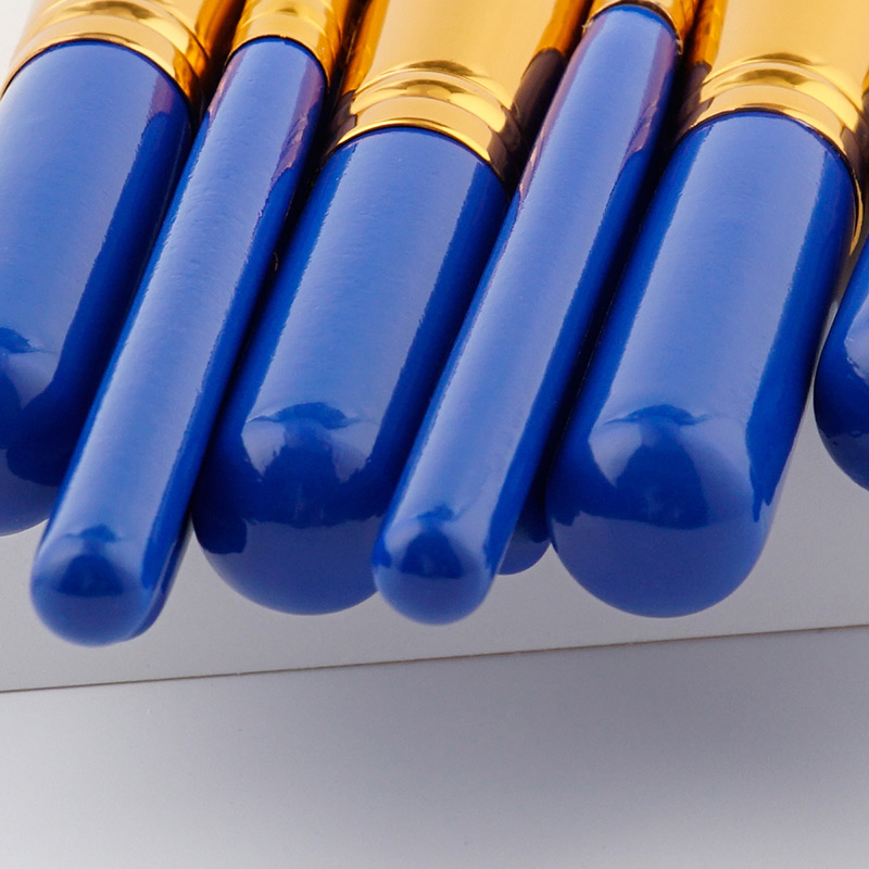 Fashion Blue Pure Color Decorated Makeup Brush (10 Pcs ),Beauty tools