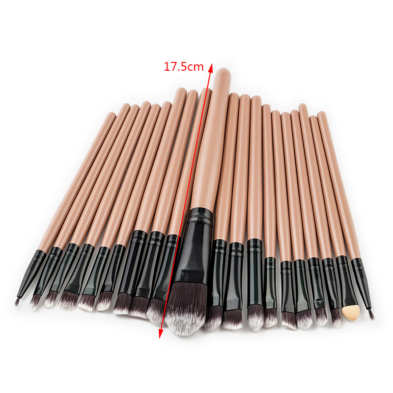 Fashion Beige Pure Color Decorated Makeup Brush ( 20 Pcs ),Beauty tools
