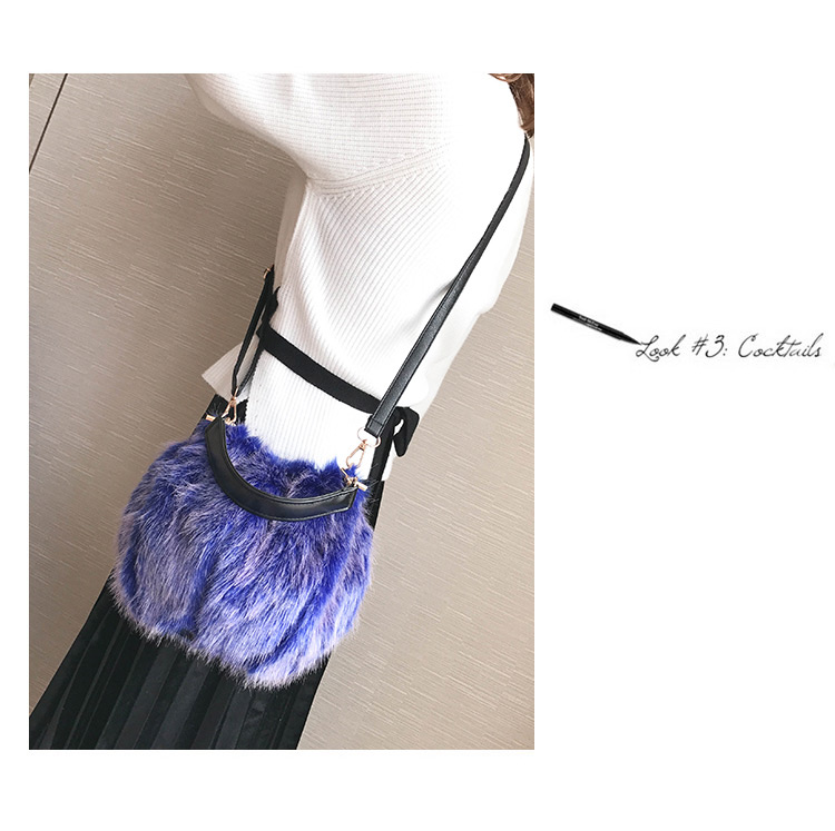 Trendy Blue Pure Color Decorated Simple Handbag,Handbags