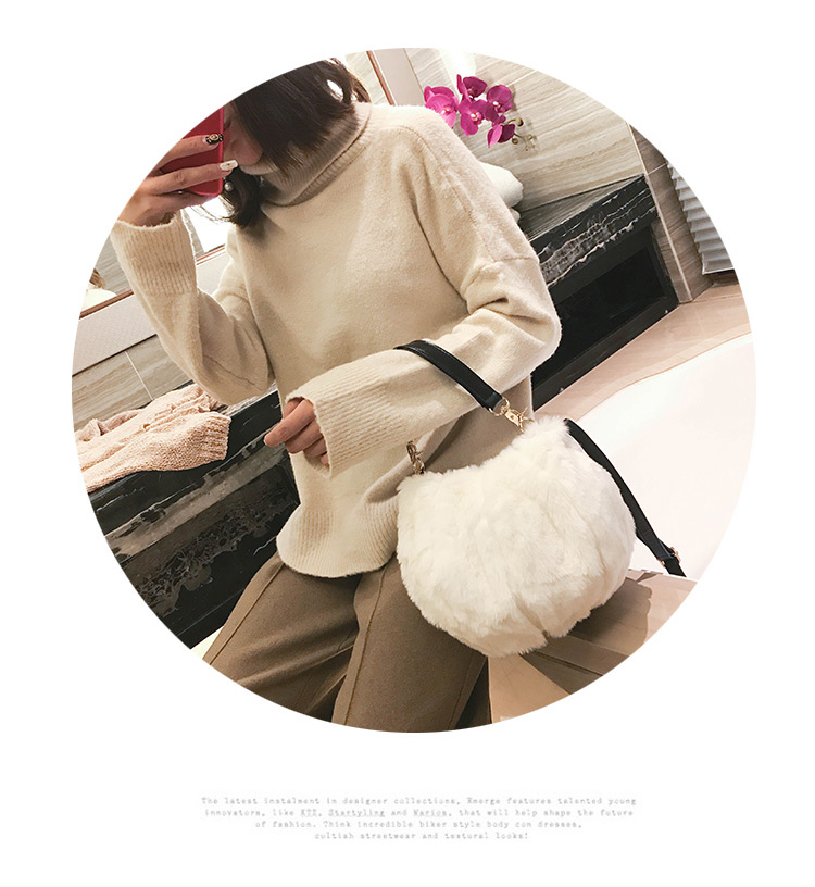 Trendy White Pure Color Decorated Simple Handbag,Handbags