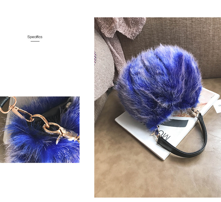 Trendy Sapphire Blue Pure Color Decorated Simple Handbag,Handbags