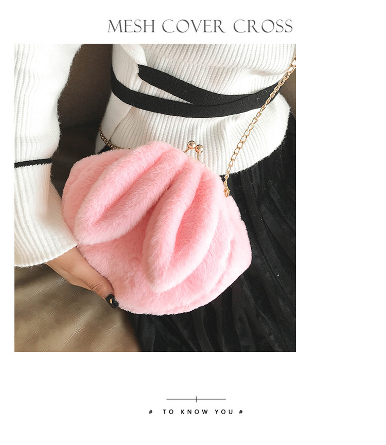Lovely Pink Rabbit Ear Shape Decorated Shoulder Bag,Shoulder bags