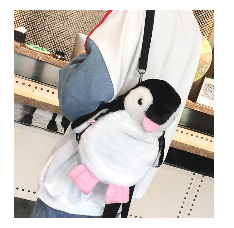 Sweet Pink Penguin Shape Decorated Child Backpack,Backpack