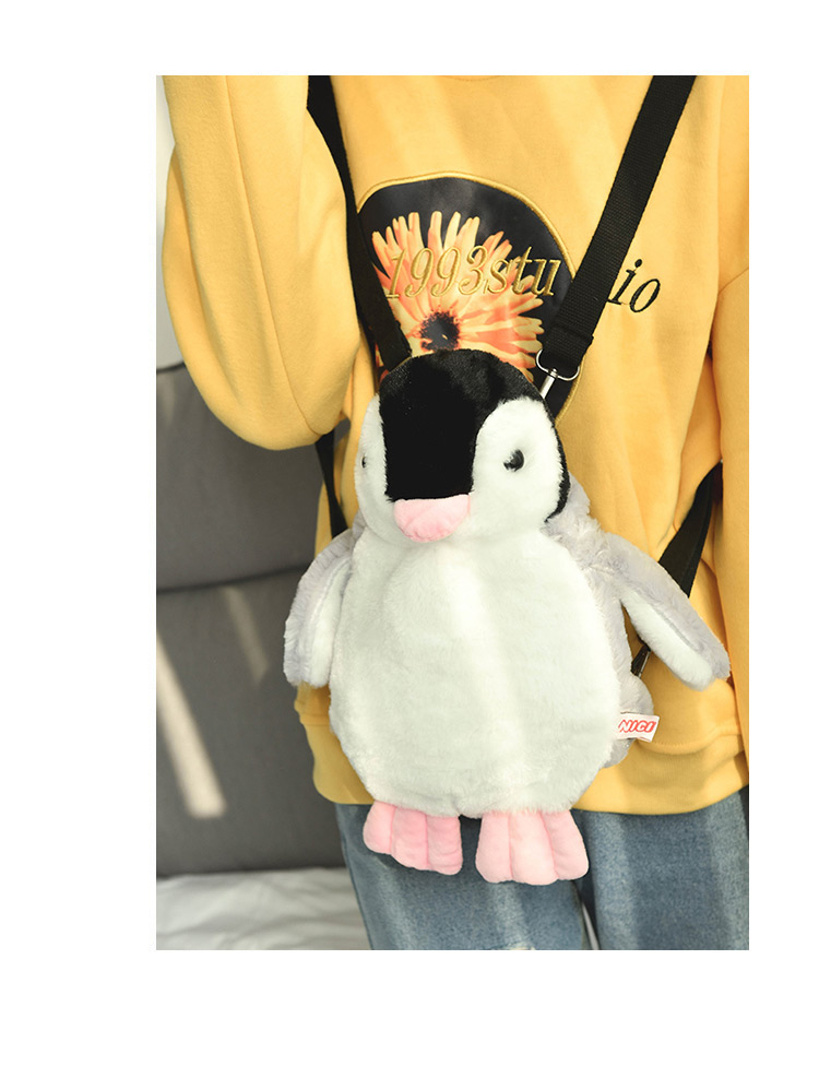 Sweet Gray Penguin Shape Decorated Child Backpack,Backpack