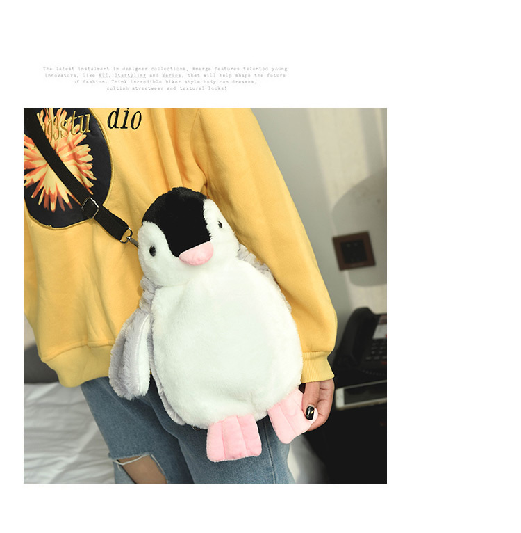 Sweet Black Penguin Shape Decorated Child Backpack,Backpack