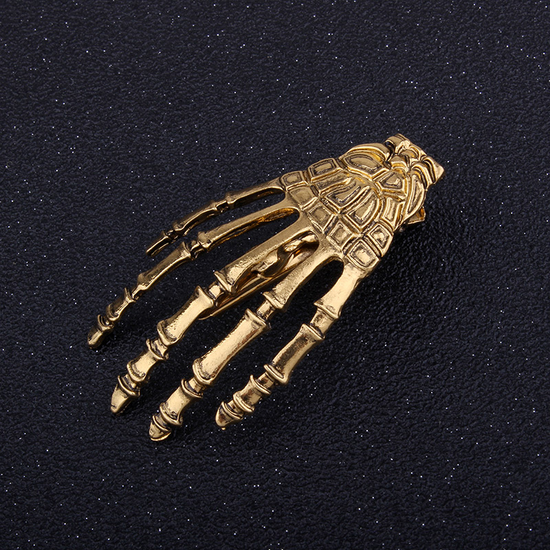 Fashion Antique Gold Hand Bone Shape Decorated Pure Color Hairpin,Hairpins