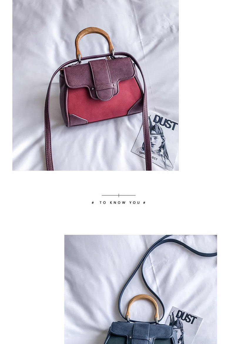 Fashion Red Wooden Handle Design Simple Shoulder Bag,Shoulder bags