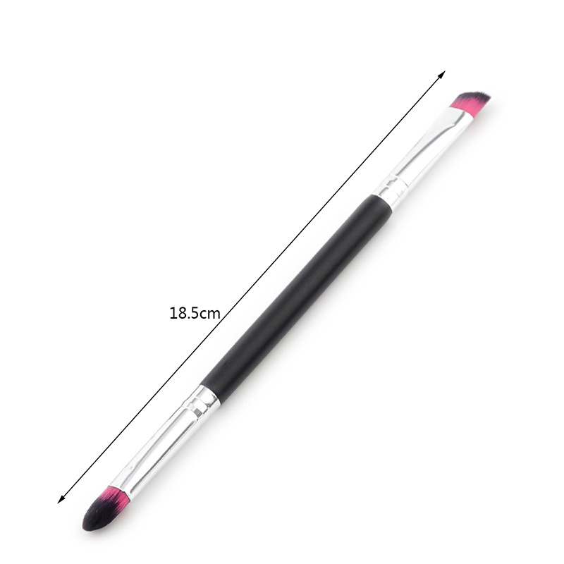 Trendy Black+pink Color Matching Decorated Eye Shadow Brush(1pc),Beauty tools