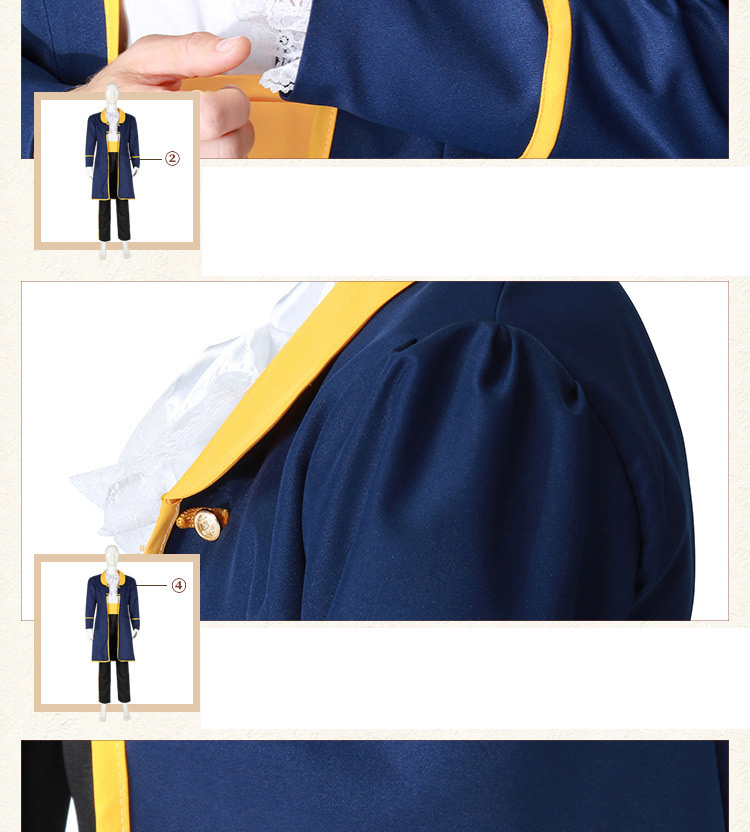 Fashion Yellow+blue Pure Color Decorated Cosplay Costume(without  shoes),Festival & Party Supplies