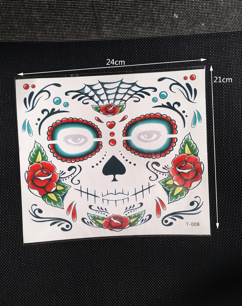 Fashion Multi-color Flower Pattern Decorated Face Cosmetic Stickers,Tattoos&body Art
