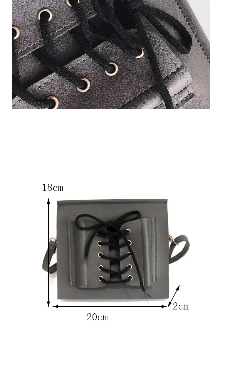 Fashion Black Bandage Design Pure Color Mobile Phone Bag,Shoulder bags