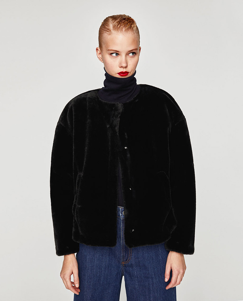 Fashion Black Pure Color Decorated Long Sleeve Coat,Coat-Jacket