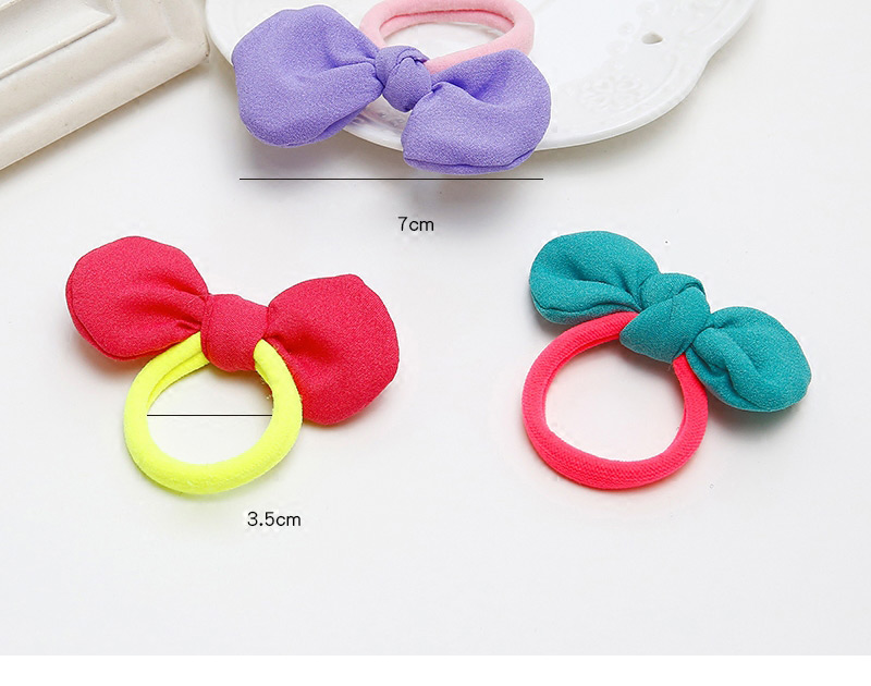Sweet Plum Red Bowknot Decorated Simple Hair Band,Kids Accessories