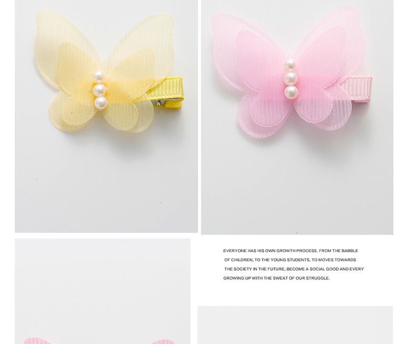 Lovely Light Orange Butterfly Shape Decorated Hairpin,Kids Accessories