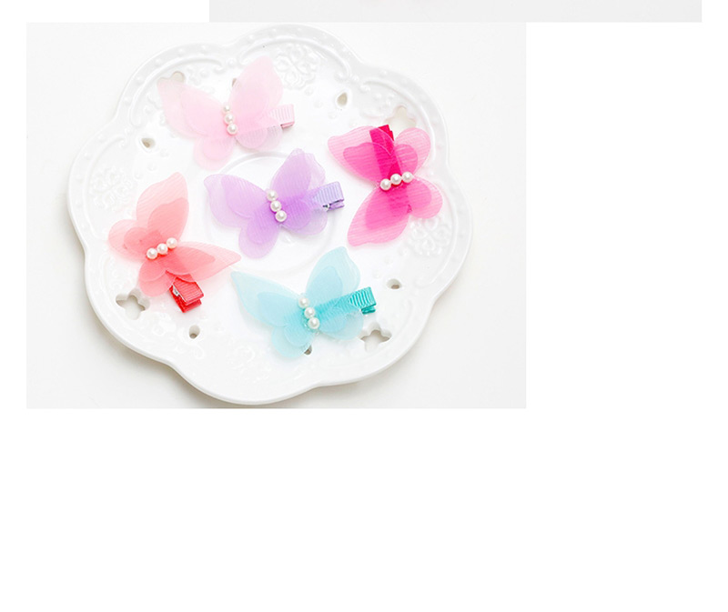 Lovely Light Blue Butterfly Shape Decorated Hairpin,Kids Accessories