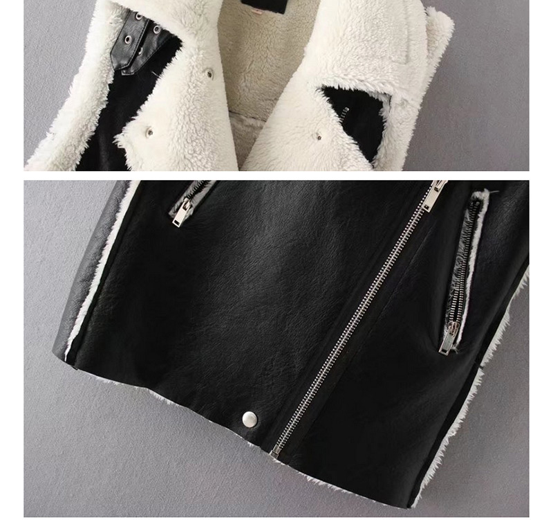Trendy Black Irregular Shape Design Simple Jacket,Coat-Jacket