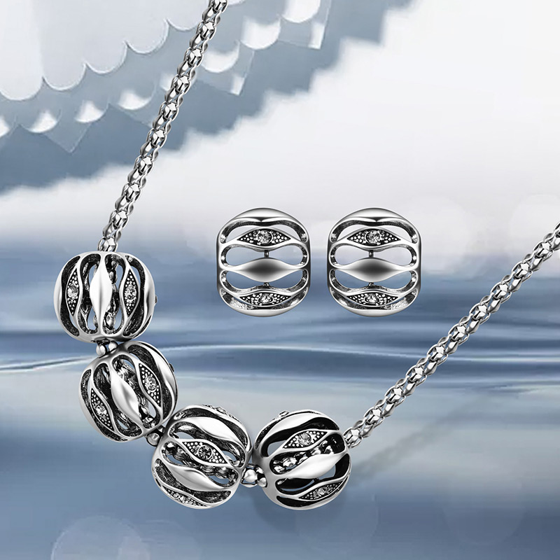 Fashion Silver Color Pure Color Decorated Hollow Out Jewelry Sets,Jewelry Sets