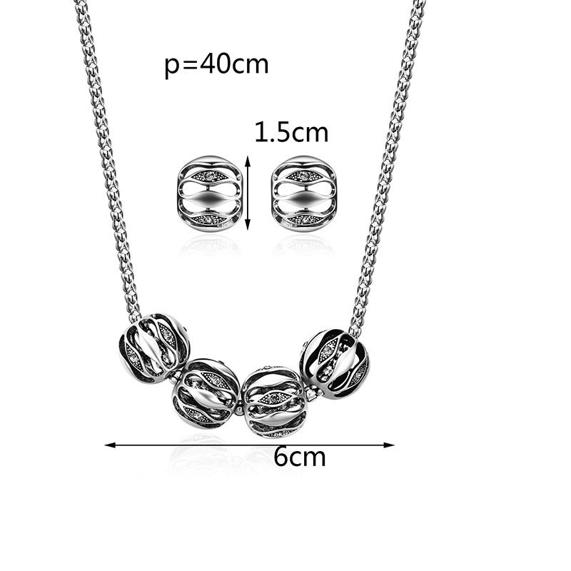 Fashion Silver Color Pure Color Decorated Hollow Out Jewelry Sets,Jewelry Sets