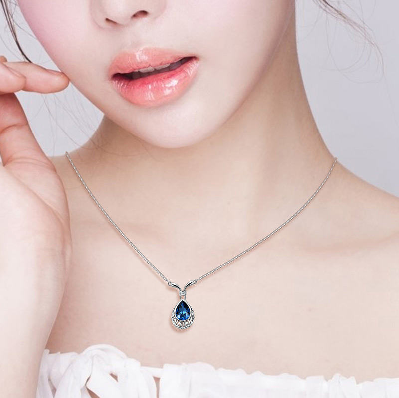 Fashion Blue Water Drop Shape Design Jewelry Sets,Jewelry Sets