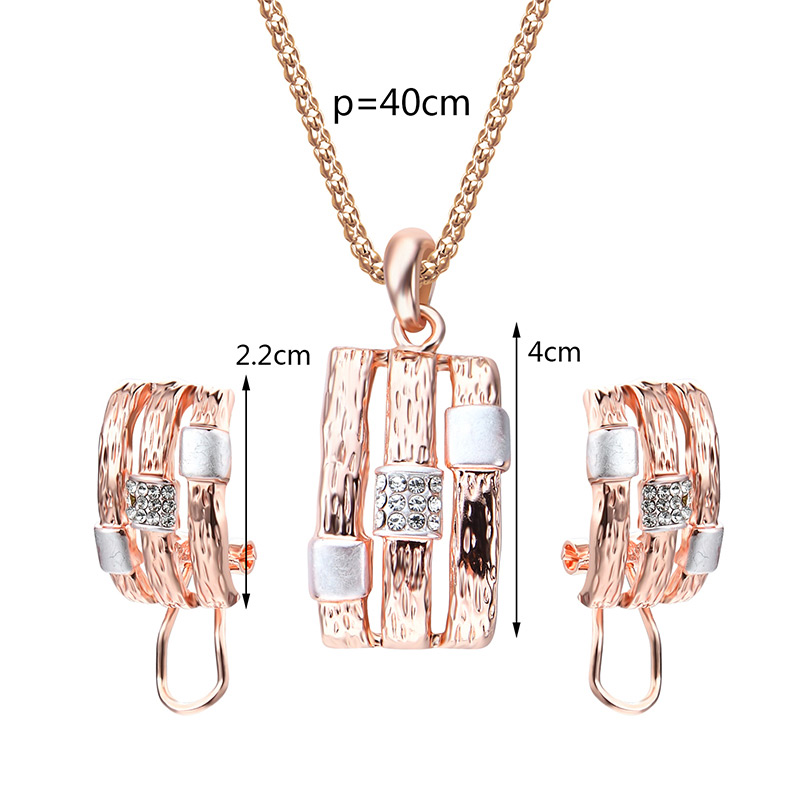 Fashion Gold Color Geometric Shape Design Hollow Out Jewelry Sets,Jewelry Sets