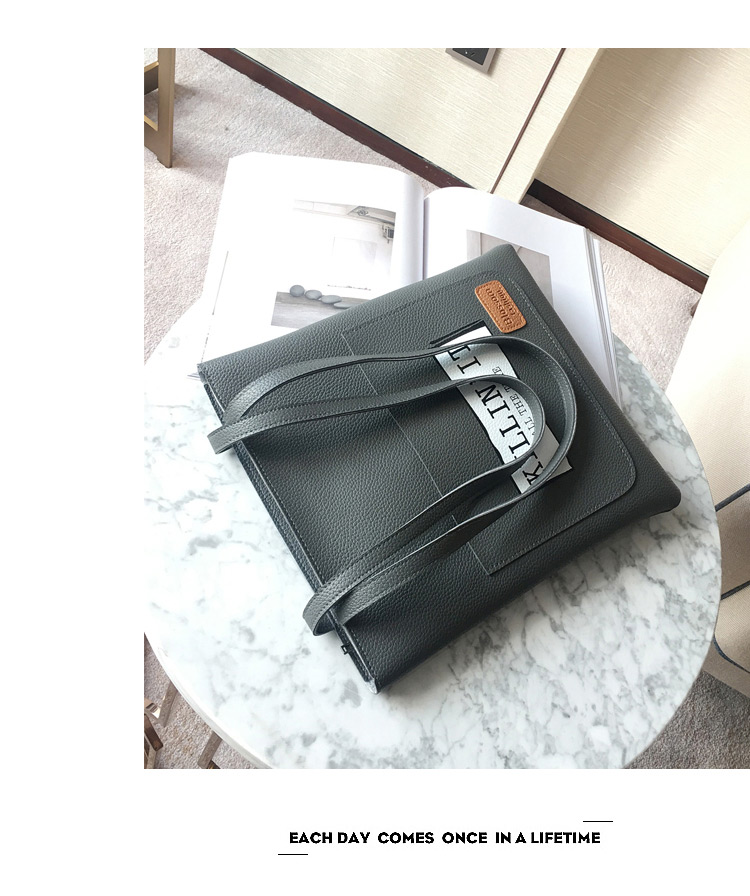 Fashion Gray Letter Shape Decorated Bag,Messenger bags