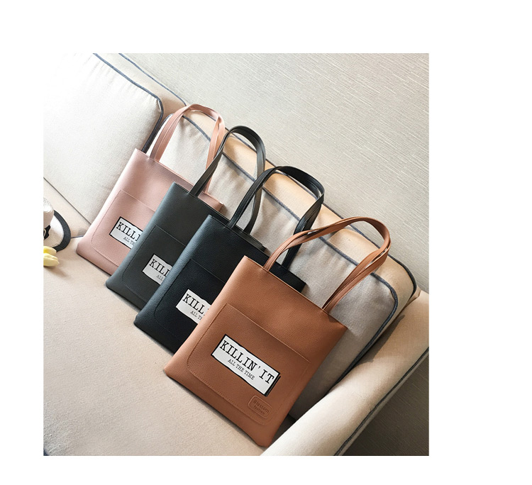 Fashion Pink Letter Shape Decorated Bag,Messenger bags