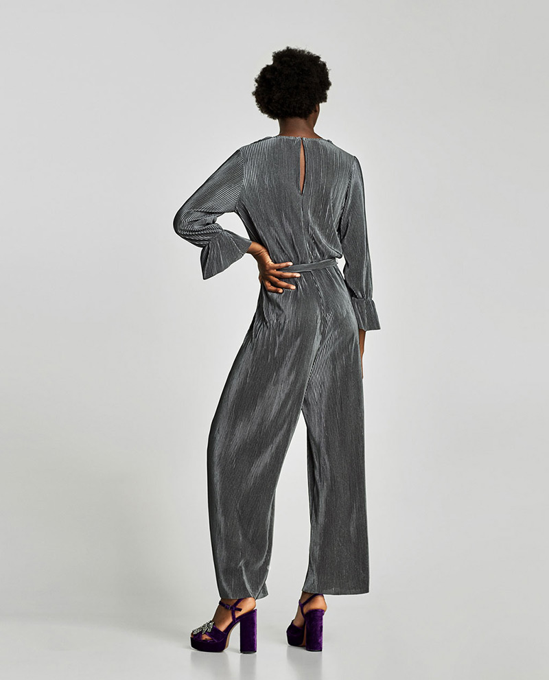 Fashion Dark Gray Pure Color Decorated Simple Jumpsuit,Pants