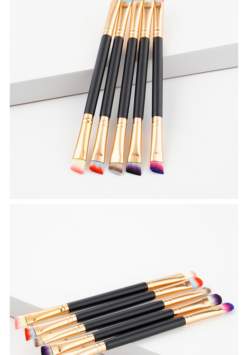 Trendy Blue+purple Color Matching Decorated Eyebrow Brush,Beauty tools