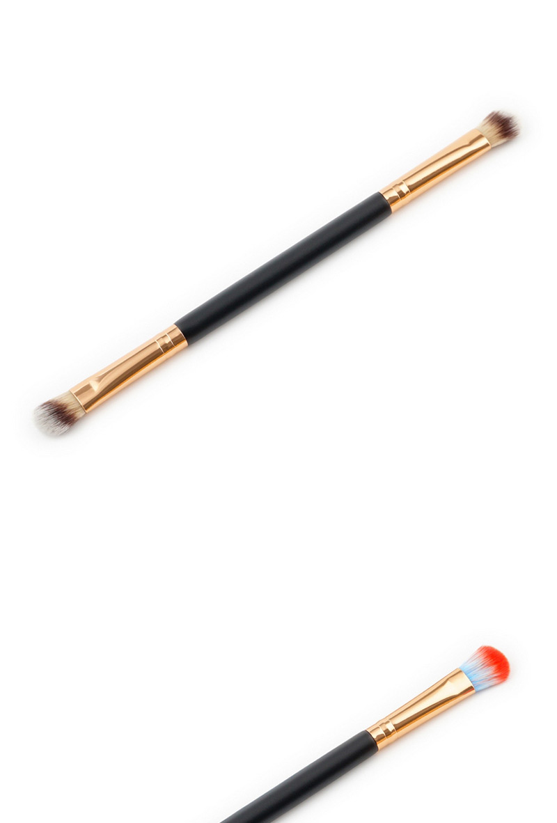 Trendy Plum Red+blue Color Matching Decorated Eyebrow Brush,Beauty tools