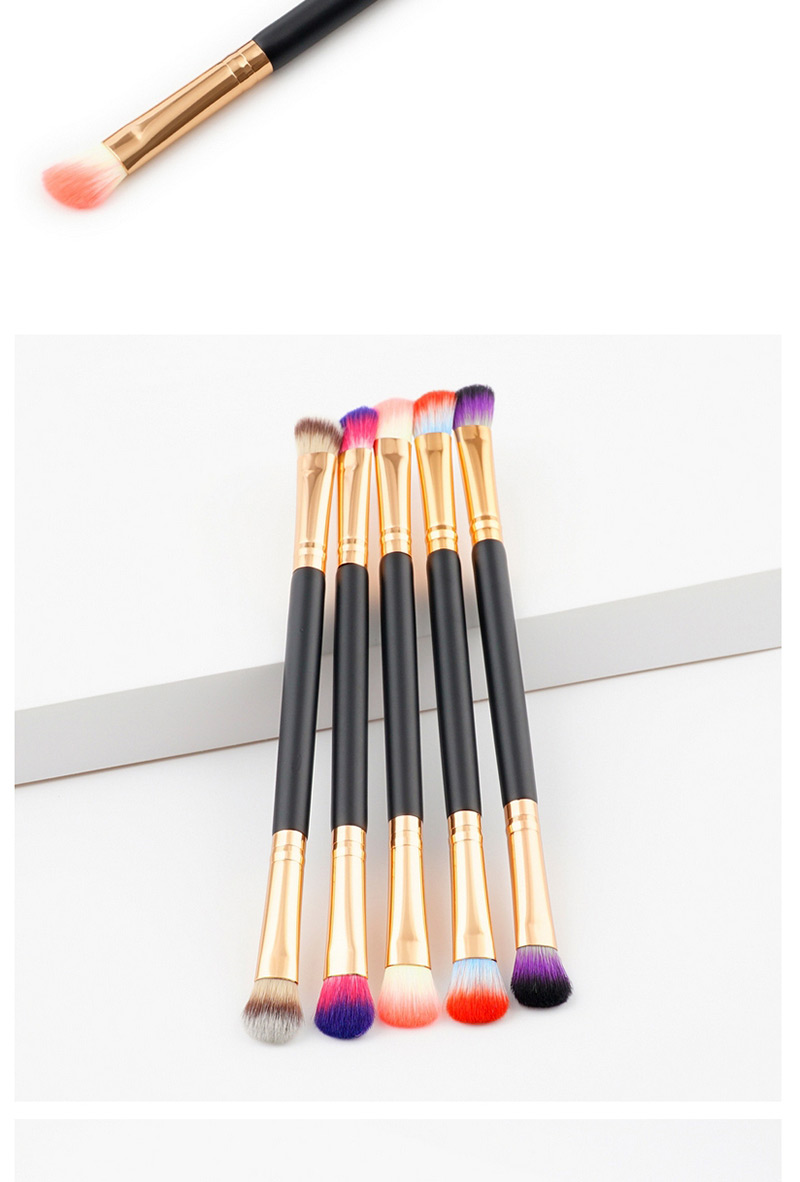 Trendy Blue+red Color Matching Decorated Eyebrow Brush,Beauty tools