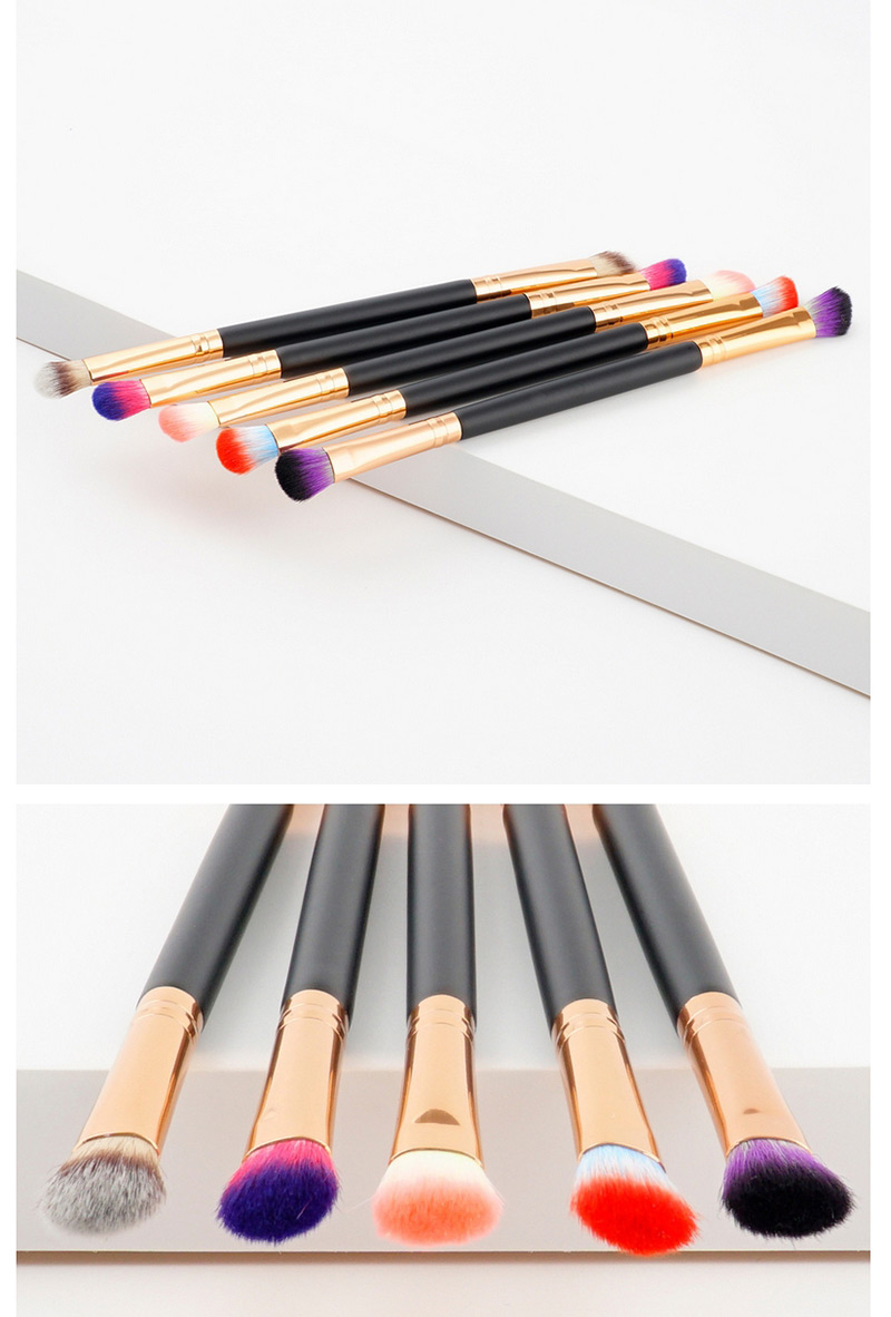 Trendy Black+purple Color Matching Decorated Eyebrow Brush,Beauty tools