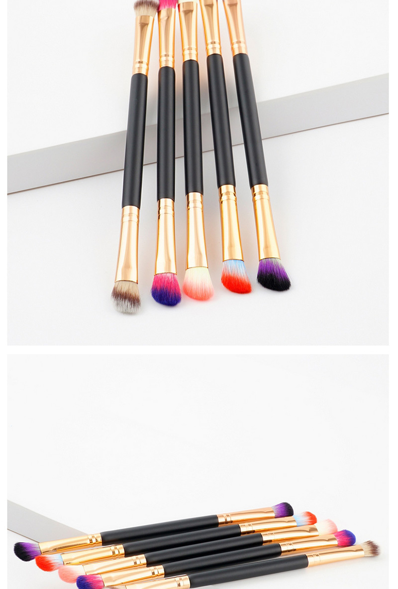 Trendy Black+purple Color Matching Decorated Eyebrow Brush,Beauty tools