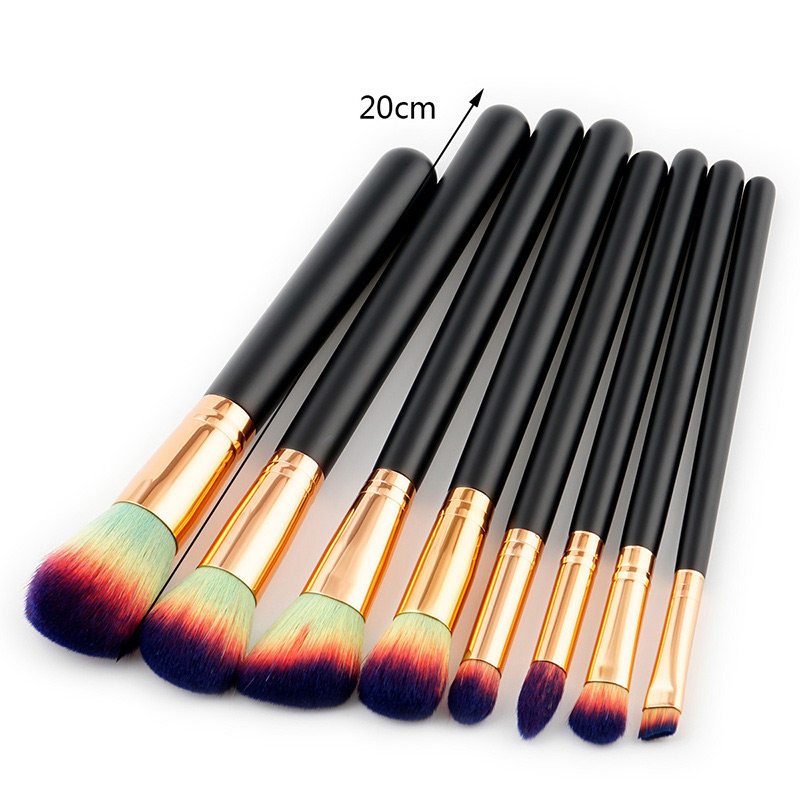 Fashion Blue Color-matching Decorated Brush (8pcs),Beauty tools