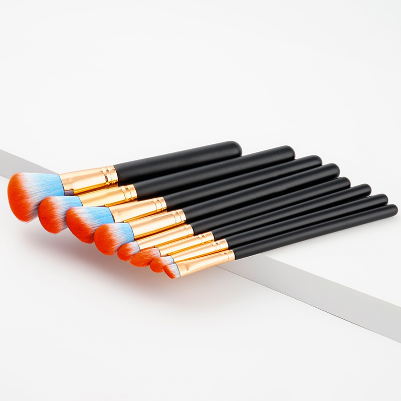 Fashion Orange Color-matching Decorated Brushes (8pcs),Beauty tools