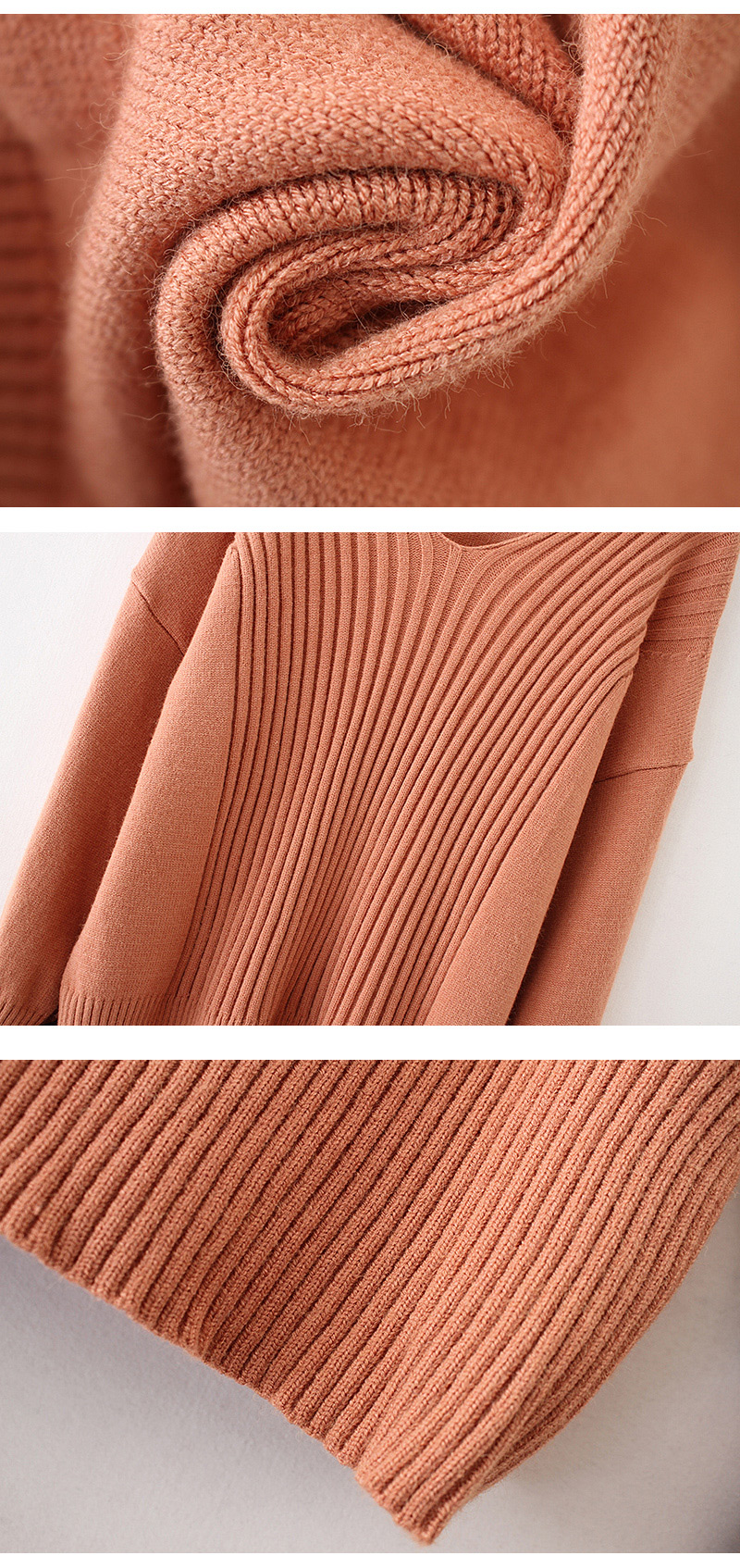 Retro Light Orange Bowknot Shape Decorated Sweater,Sweater